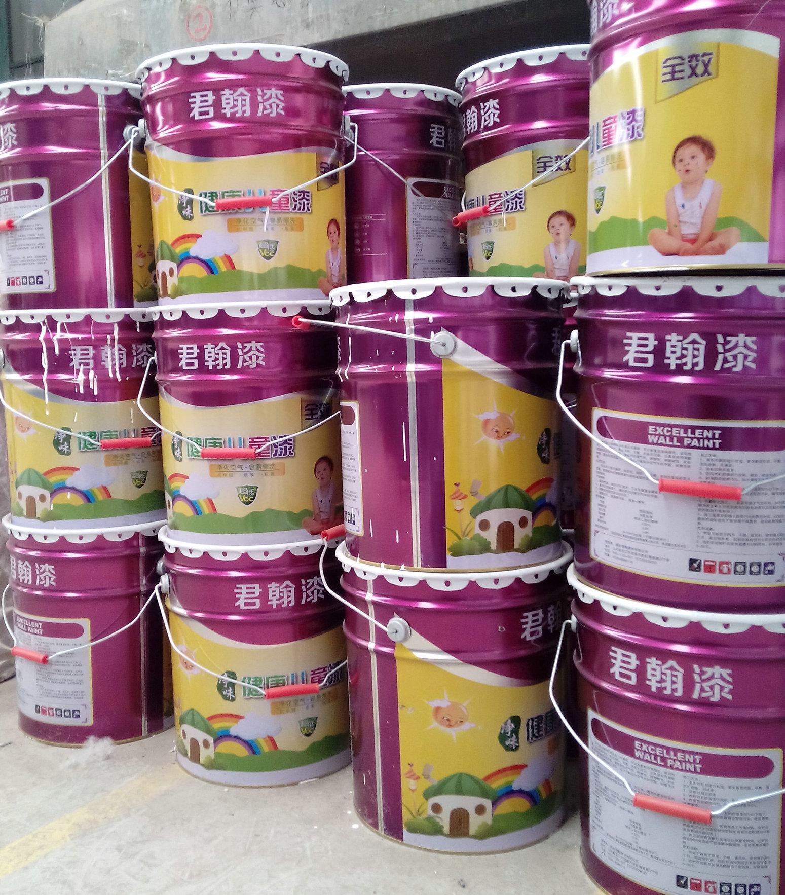 廠家直銷高品質(zhì)君翰凈味健康兒童漆室內(nèi)裝飾乳膠內(nèi)墻涂料質(zhì)量保證