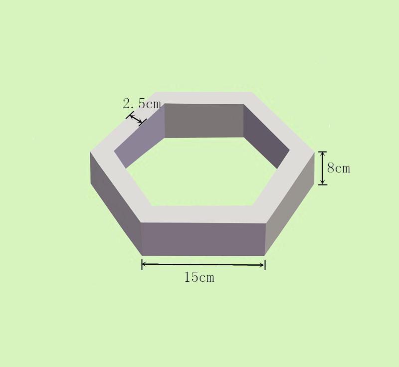 15*8*2.5cm空心六棱塊  空心六角磚 空心護坡磚